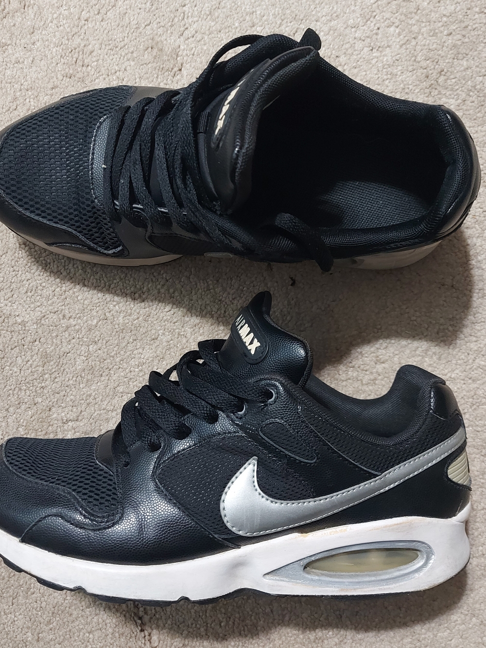 Nike Air Max Coliseum Racer RCR Womens 9.5 Black Silver 553441-001